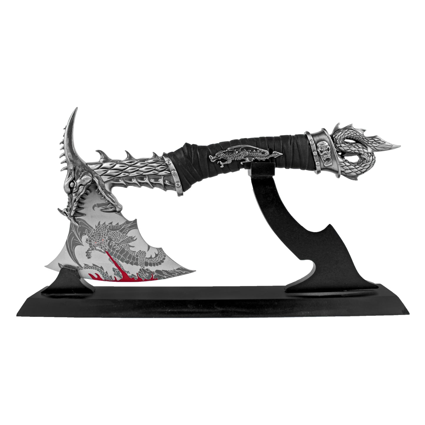 Wrapped Dragon Axe Replica | Collectible Steel Display Axe