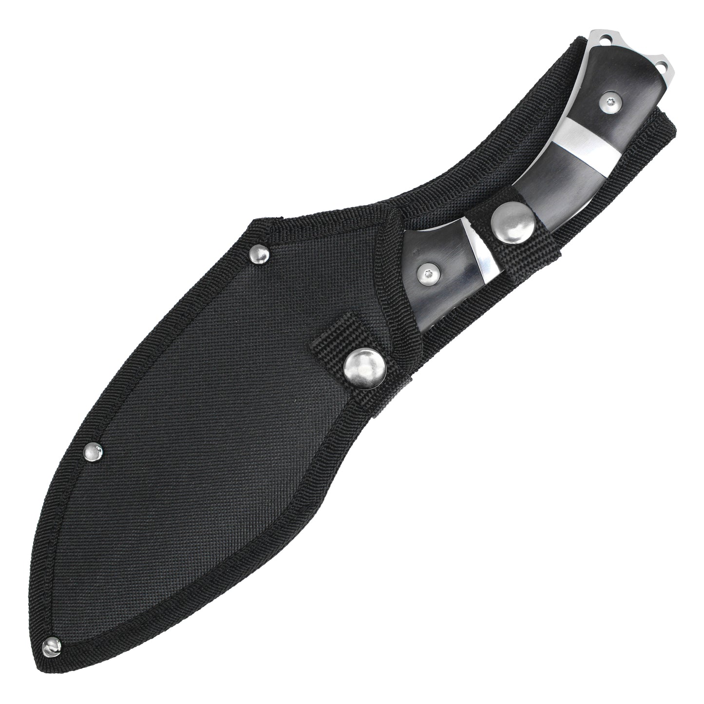 Buckshot Knives - 12" Satin Steel| Fixed Blade Hunting Knife