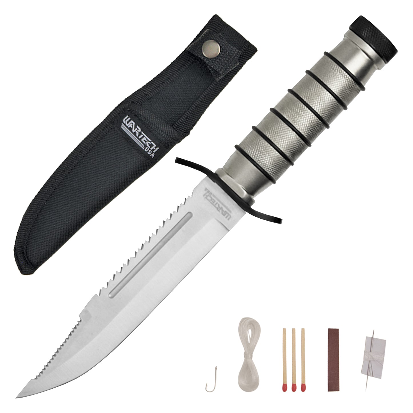 Wartech - 9.375" Survival Edge | Fixed Blade Hunting Knife