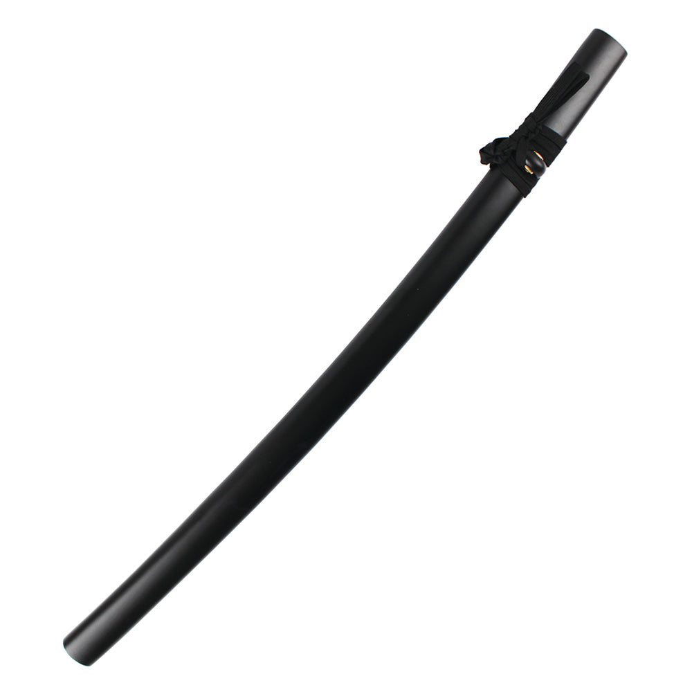 40" Black Katana w/ Crane Tsuba | Collectible Stainless Steel Sword