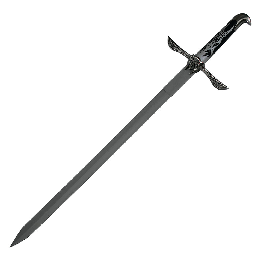 31" Sword With Leather Sheath | Collectible Display Fixed Blade