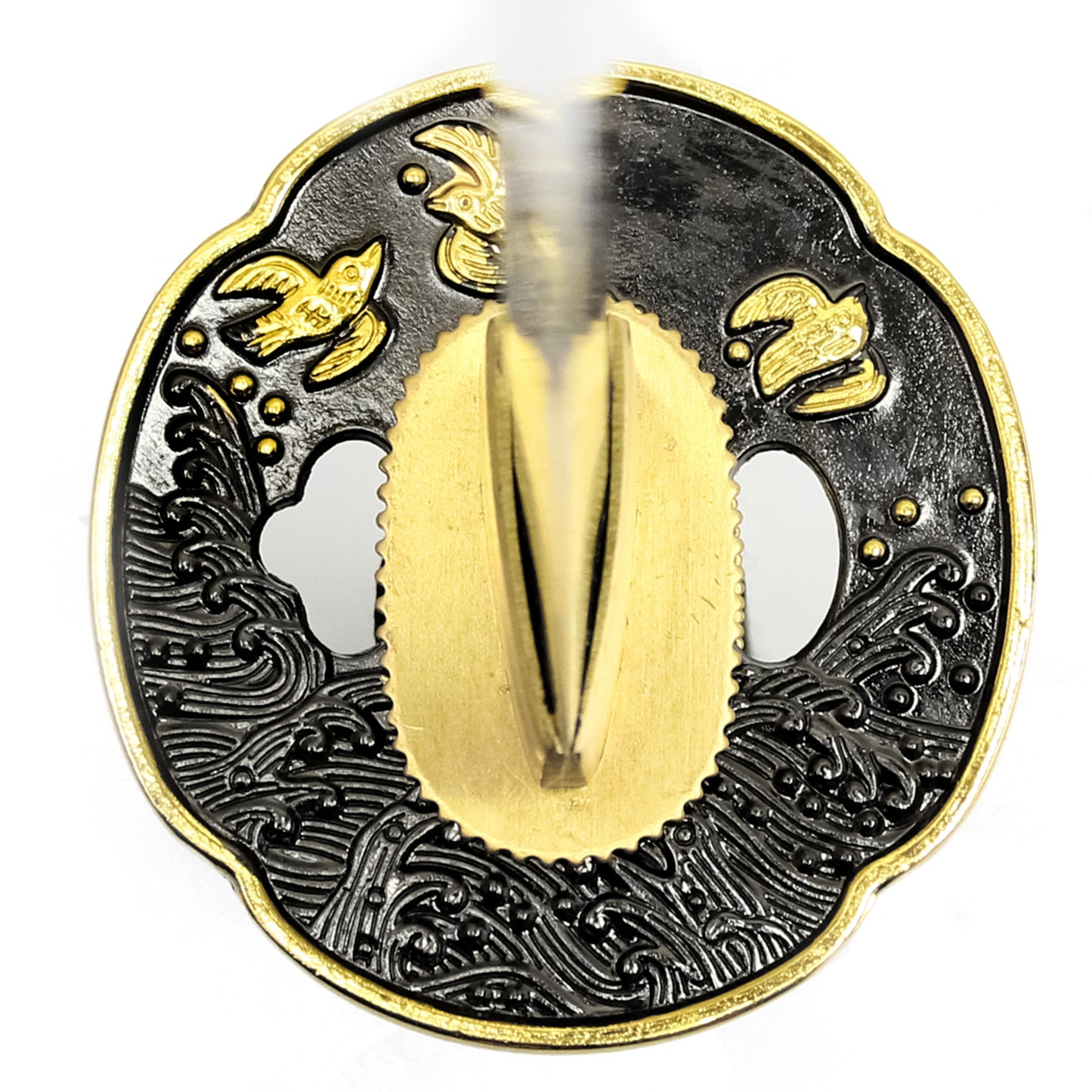 40" Painted Floral Carbon Steel | Hand Forged Katana Display Sword