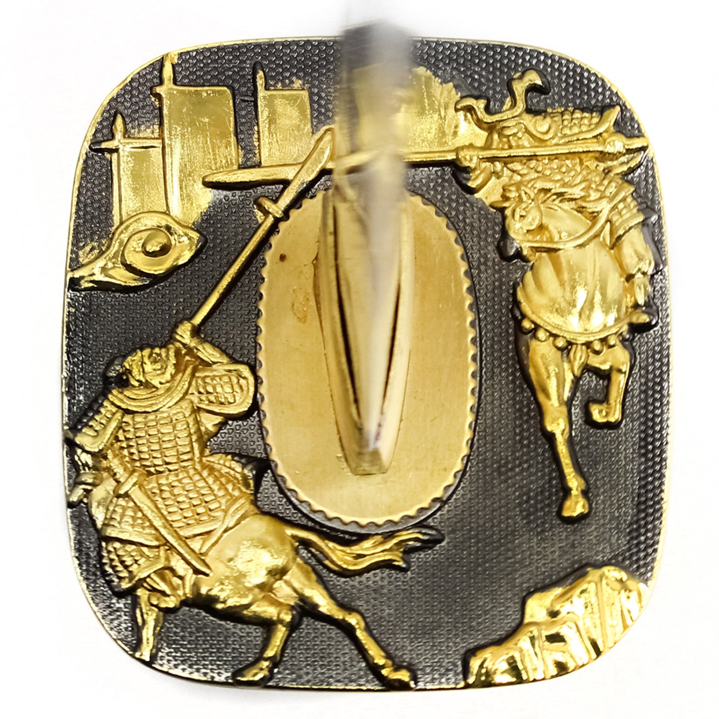 40" Orange Printed Carbon Steel | Hand Forged Katana Display Sword