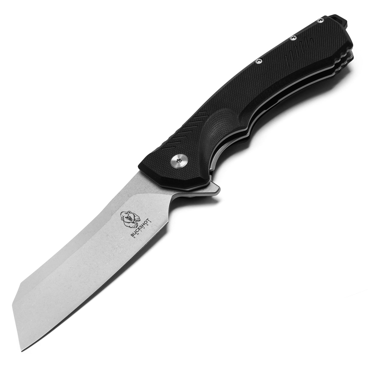 Buckshot Knives - 8.5" Black | D2 Pocket Cleaver Knife