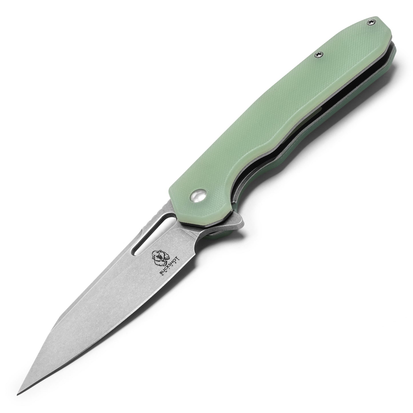 Buckshot Knives - 8.25" Translucent Perforated D2 | Ball Bearing Pocket Knife