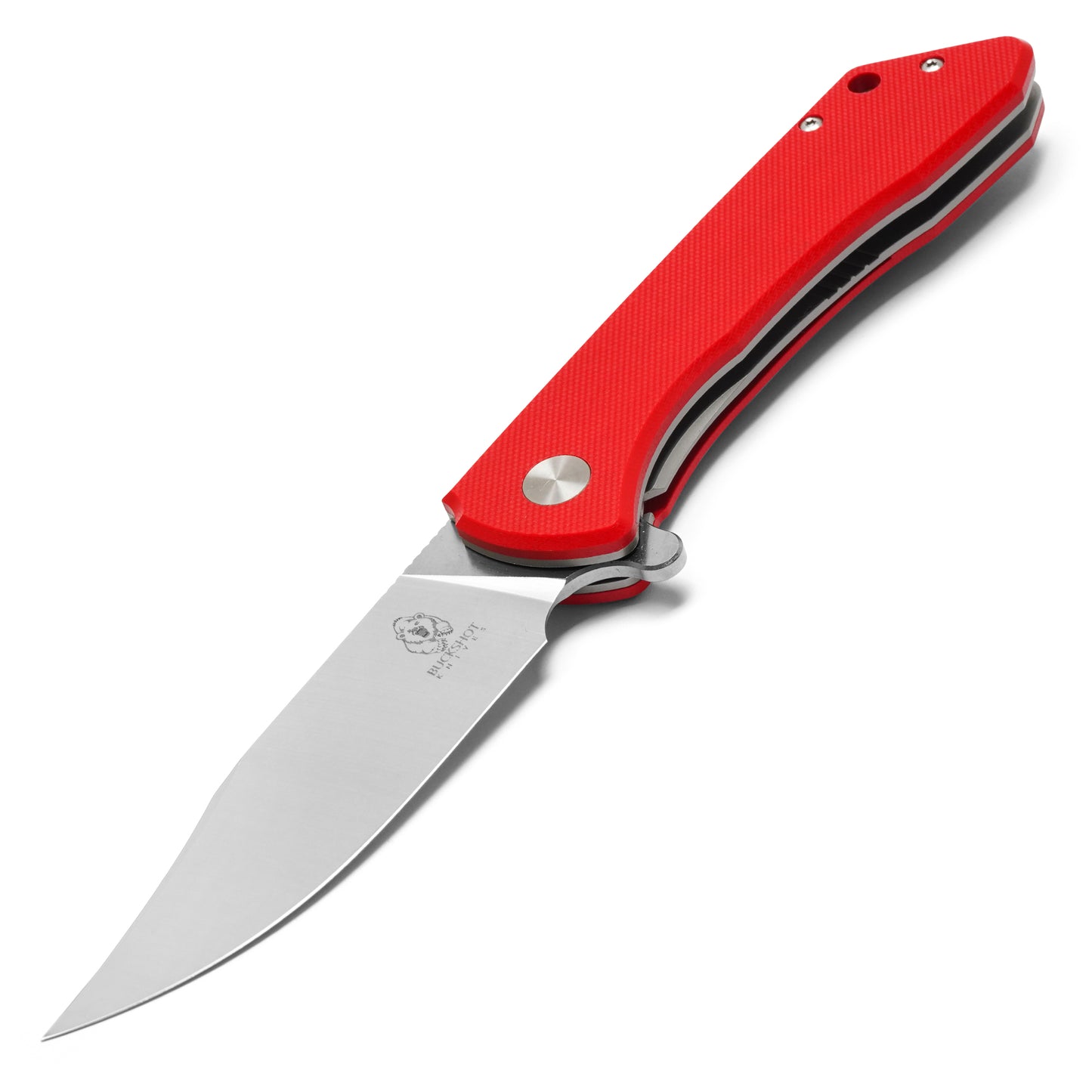 Buckshot Knives - 8.25" Red D2 | Ball Bearing Pocket Knife
