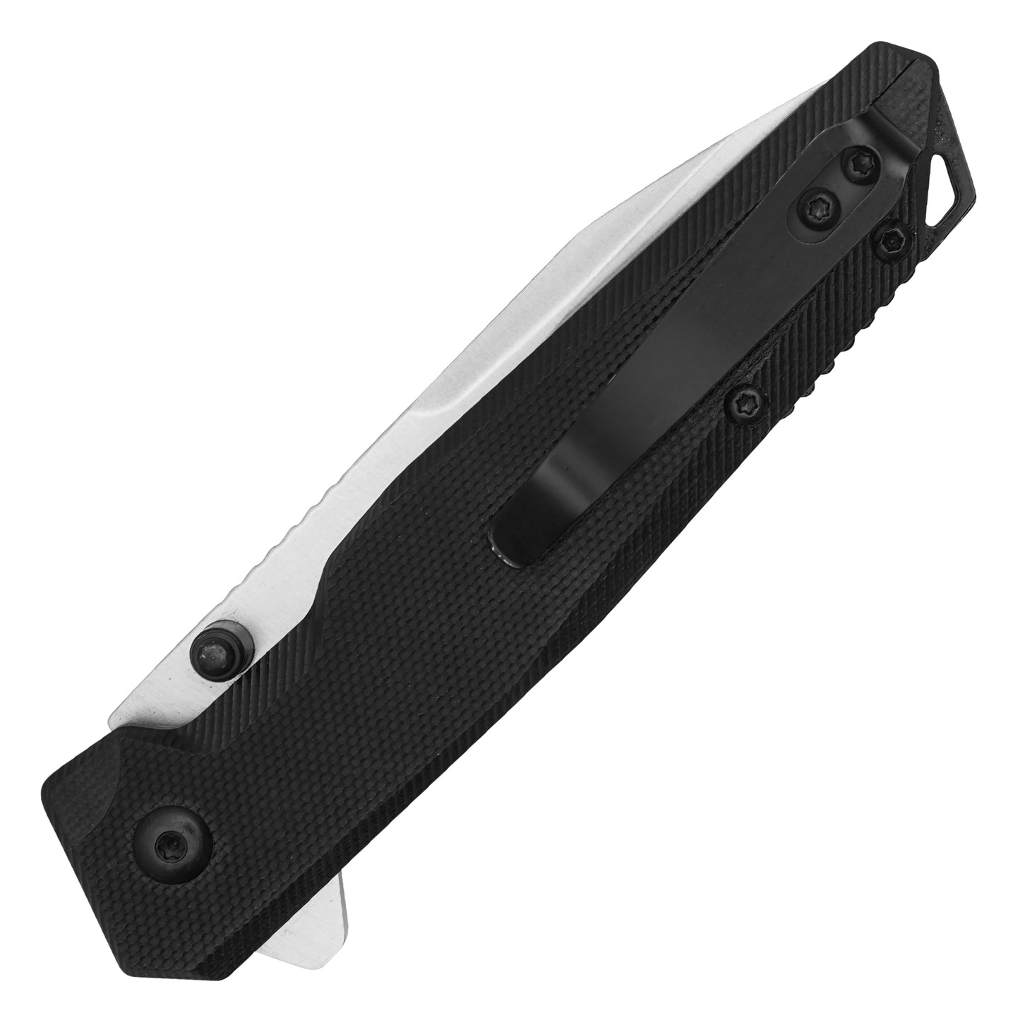 Buckshot Knives - 7.5" Black D2 | Ball Bearing Pocket Knife