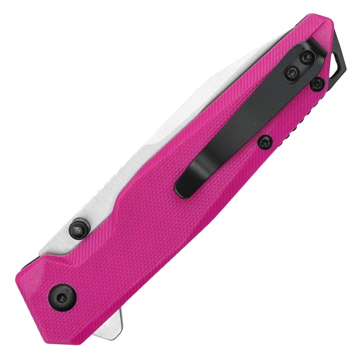 Buckshot Knives - 7.5" Pink D2 | Ball Bearing Pocket Knife