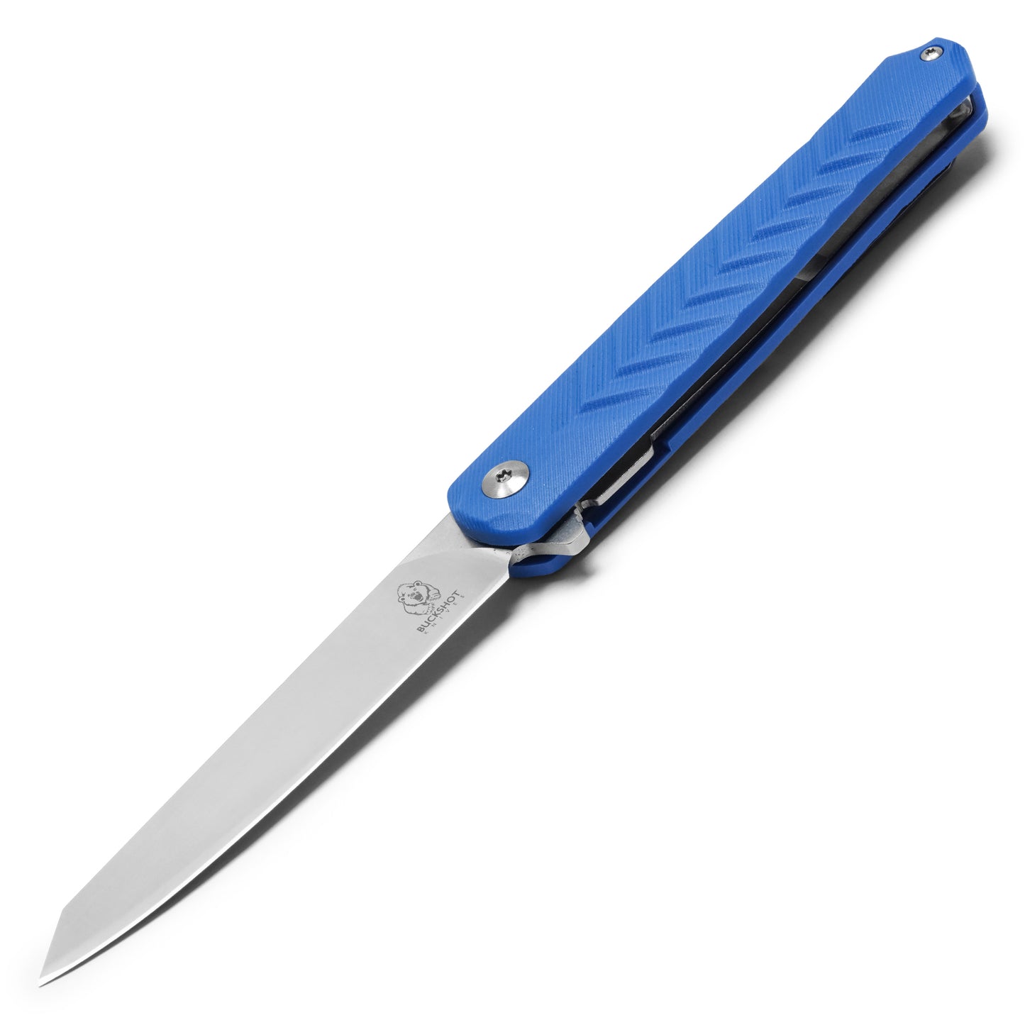 Buckshot Knives - 8.5" Slim Blue D2 | Ball Bearing Pocket Knife