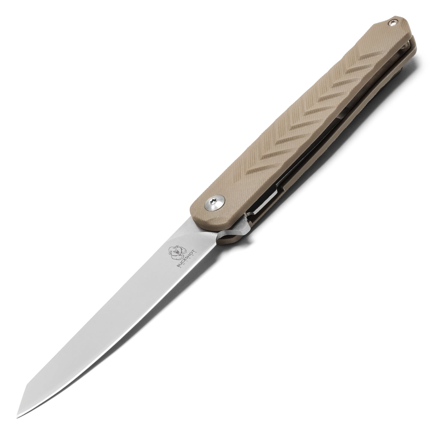 Buckshot Knives - 8.5" Slim Desert D2 | Ball Bearing Pocket Knife