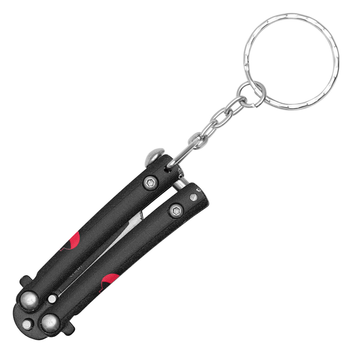 3.5" Black Kusanagi | Butterfly Knife Keychain