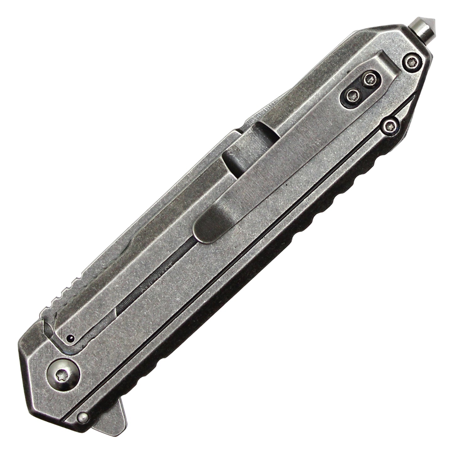 Milspec – 8" Stonewashed | Spring Assisted Pocket Knife