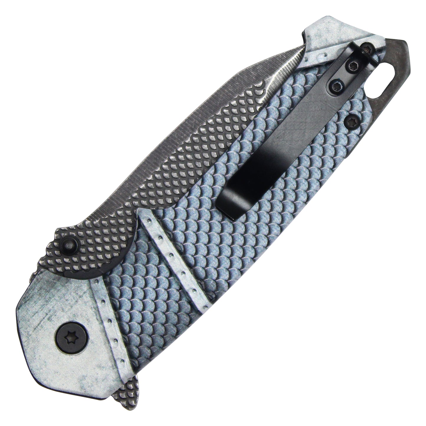 Wartech - 8" Blue Dragon | Spring Assisted Pocket Knife