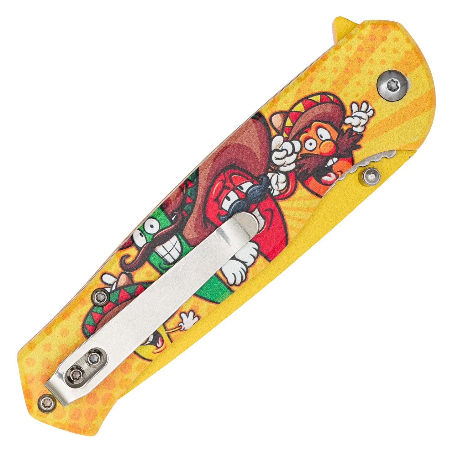 Wartech - 8" Mexican Peppers | Spring Assisted Pocket Knife