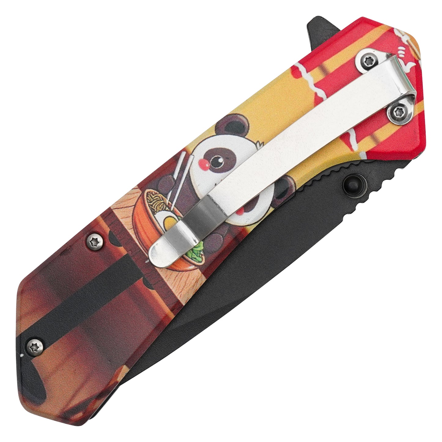 Wartech - 7.75" Ramen Panda | Spring Assisted Pocket Knife
