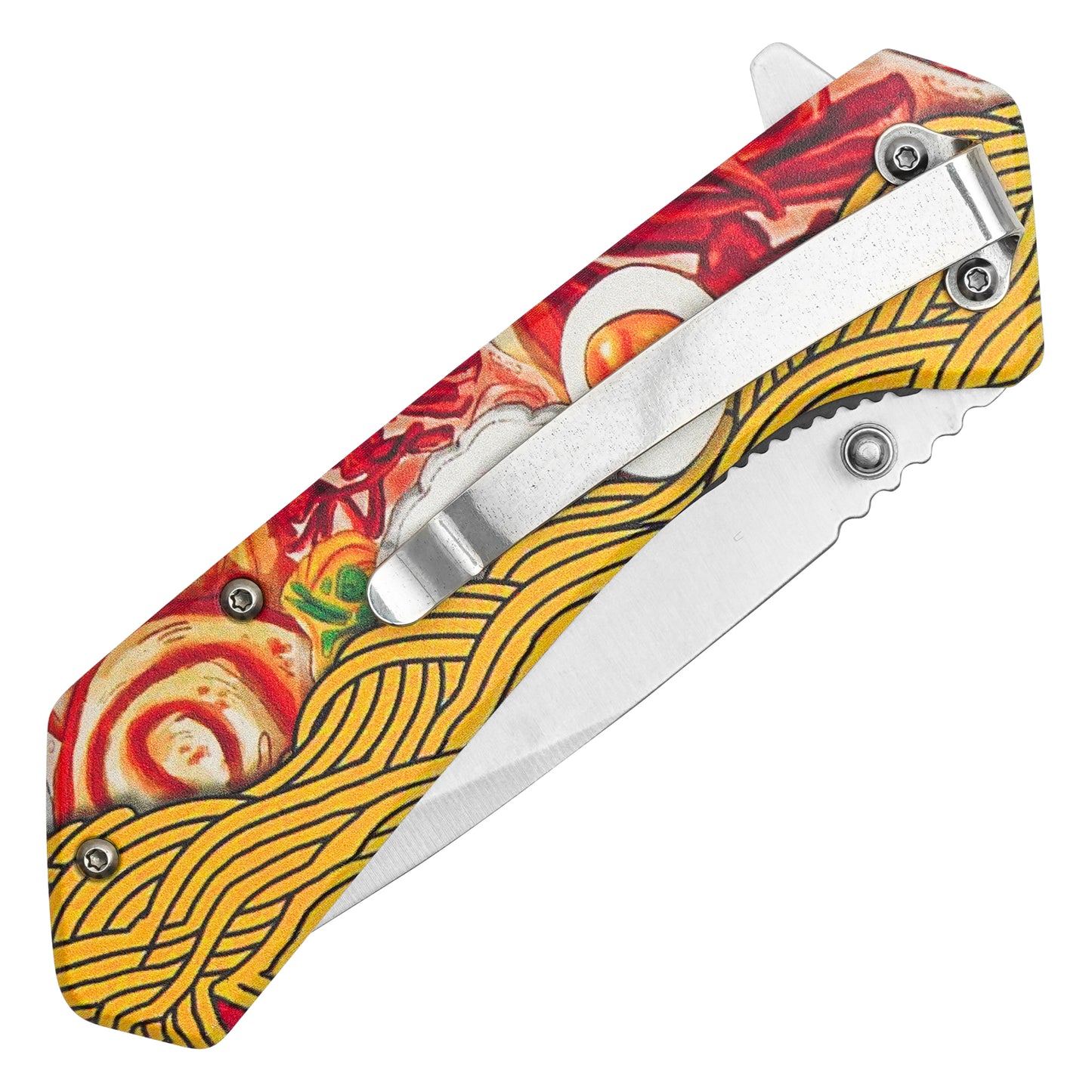 Wartech - 7.75" Ramen Noodles Print | Spring Assisted Pocket Knife