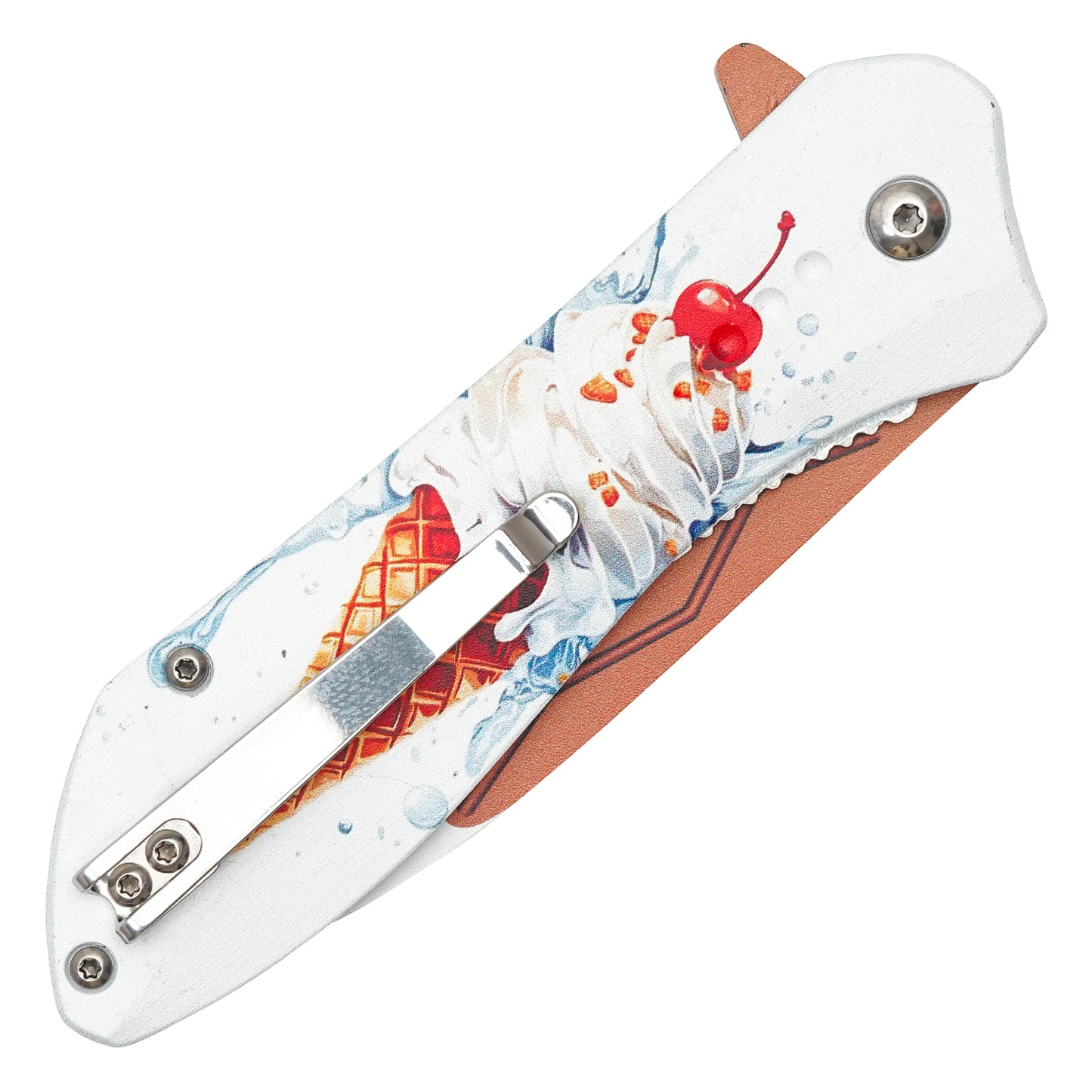 Wartech - 7.75" Ice Cream Cone | Spring Assisted Pocket Knife