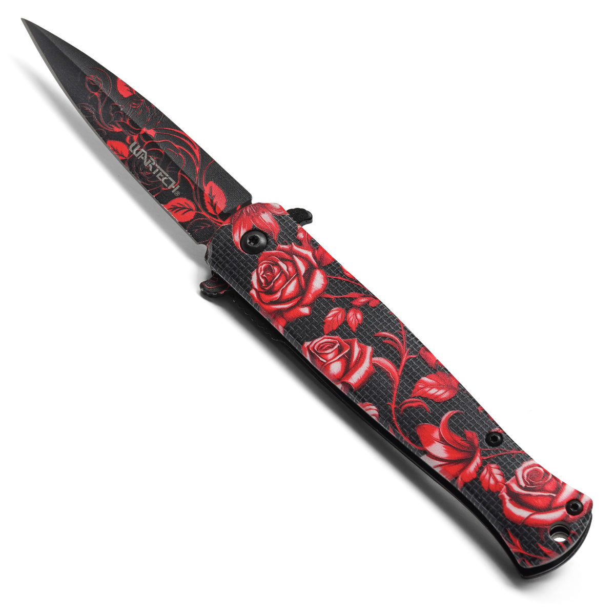 Wartech - 8.25" Crimson Rose | Spring Assisted Pocket Knife
