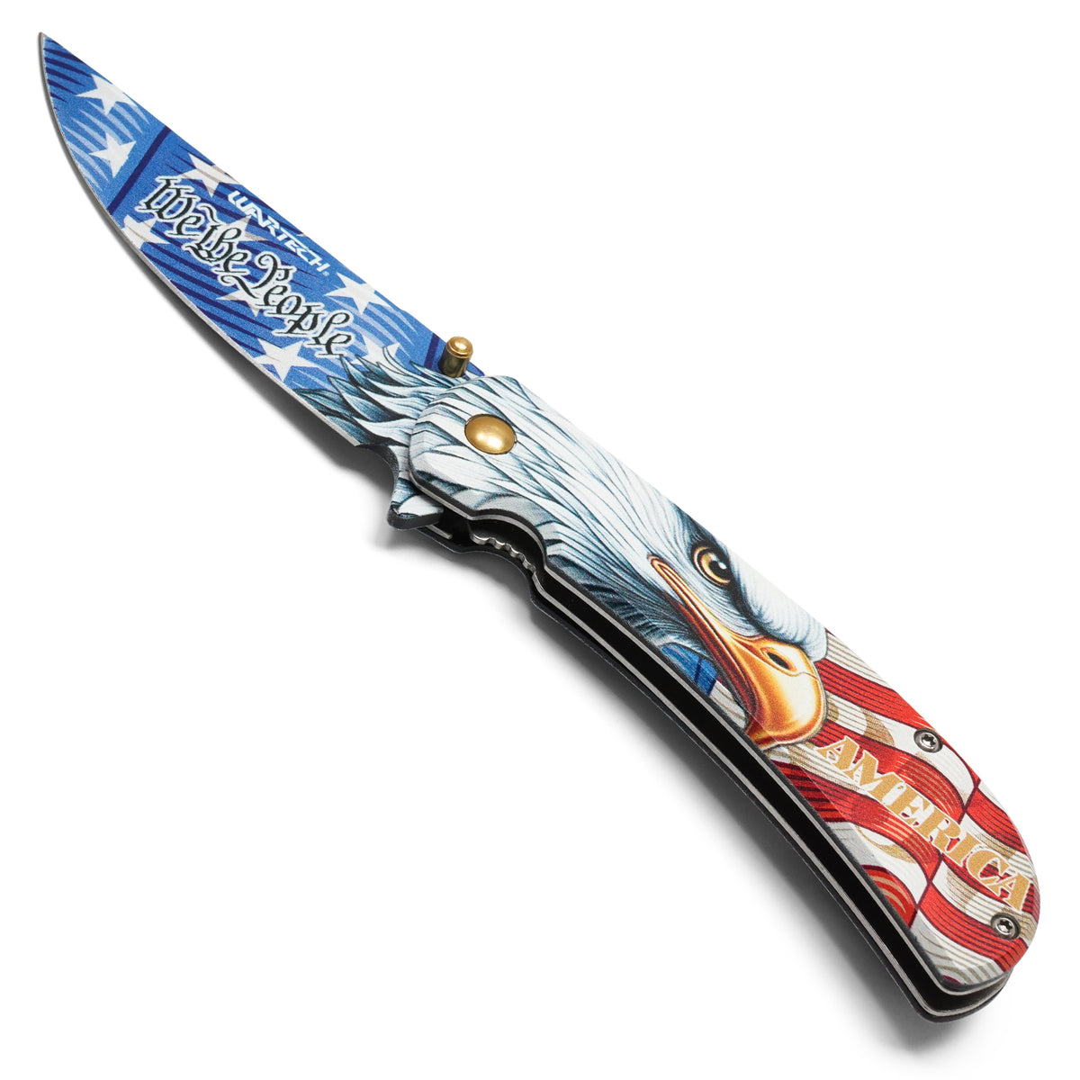 Wartech - 7.5" We The People | Spring Assisted Pocket Knife
