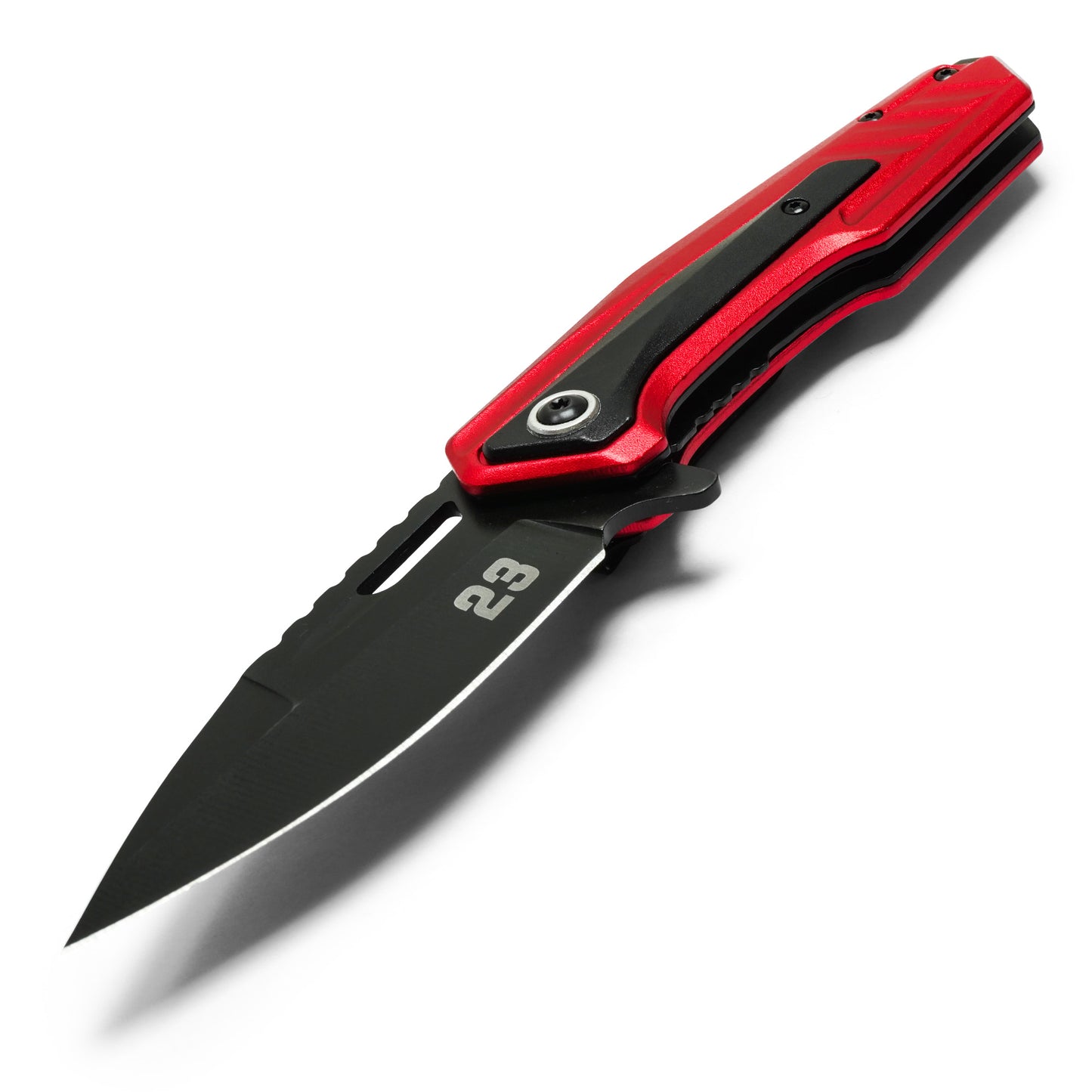 Wartech - 8" "#23" Red & Black | Folding Pocket Knife
