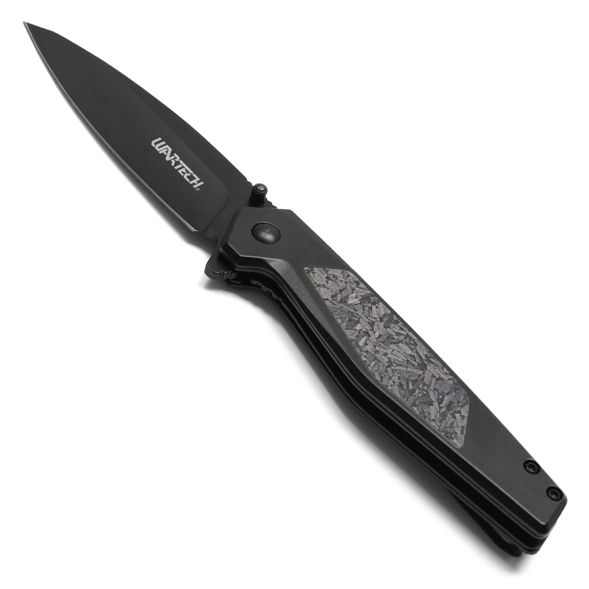 Wartech - 8" Black Camo | Spring Assisted Pocket Knife
