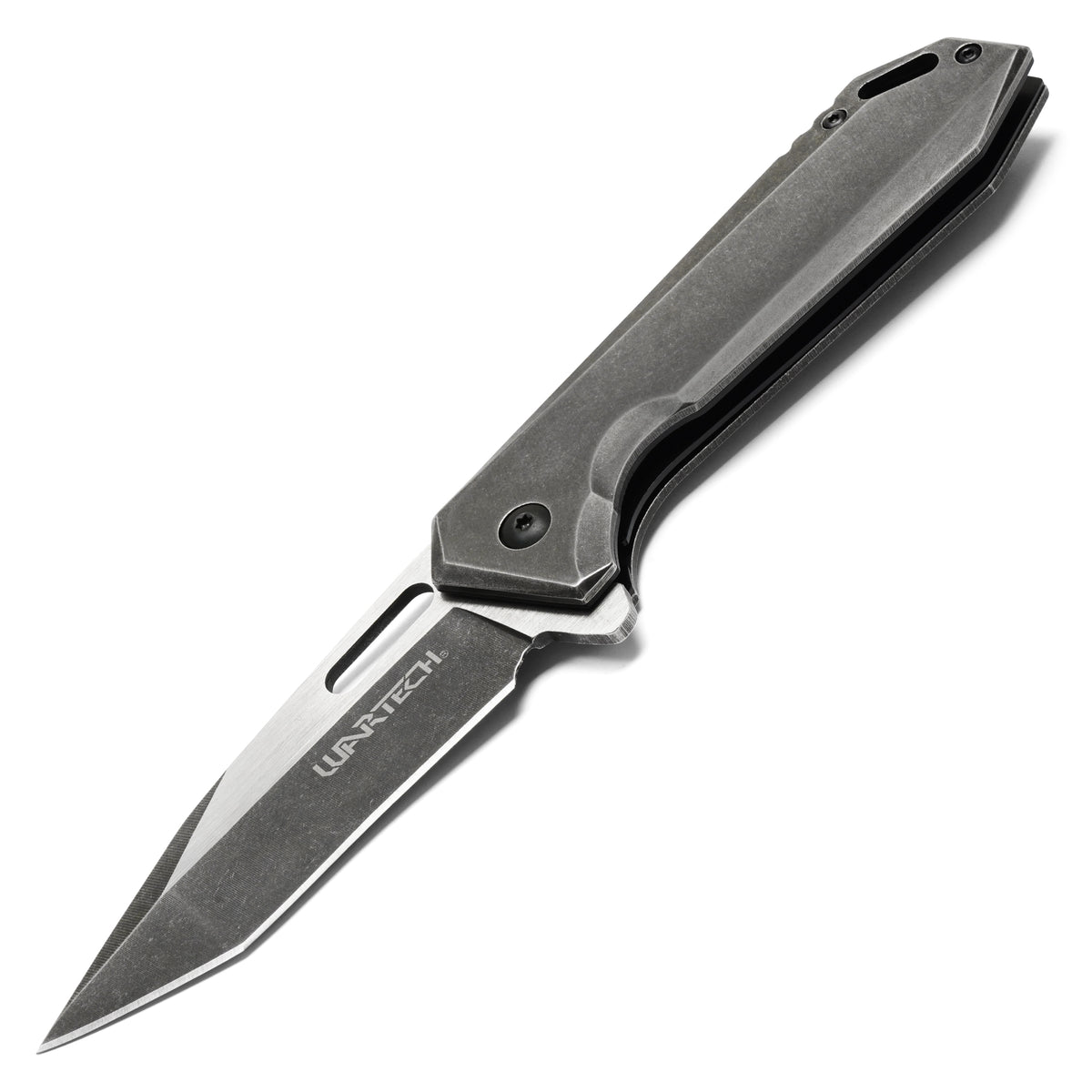 Wartech - 8.25" Minimal Stonewashed | Spring Assisted Pocket Knife