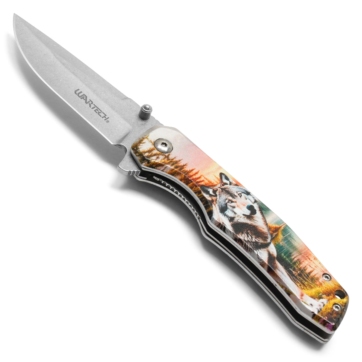 Wartech - 8" Timber Wolf | Spring Assisted Pocket Knife