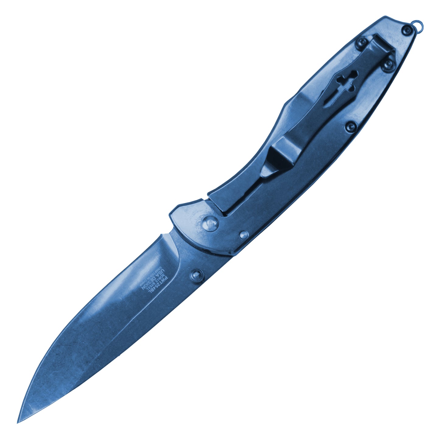 Wartech - 8" Blue Unicorn | Spring Assisted Pocket Knife