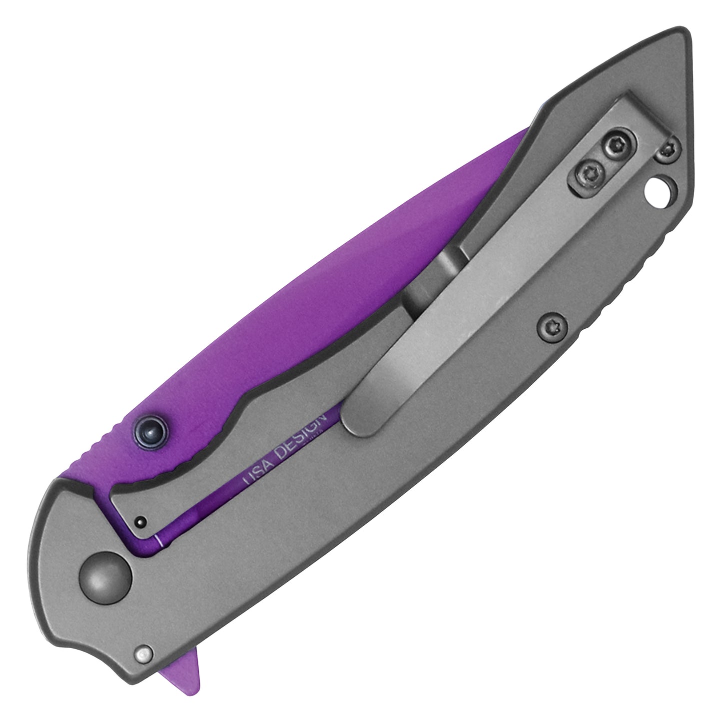 Wartech - 8" Purple Blade | Assisted Open Pocket Knife