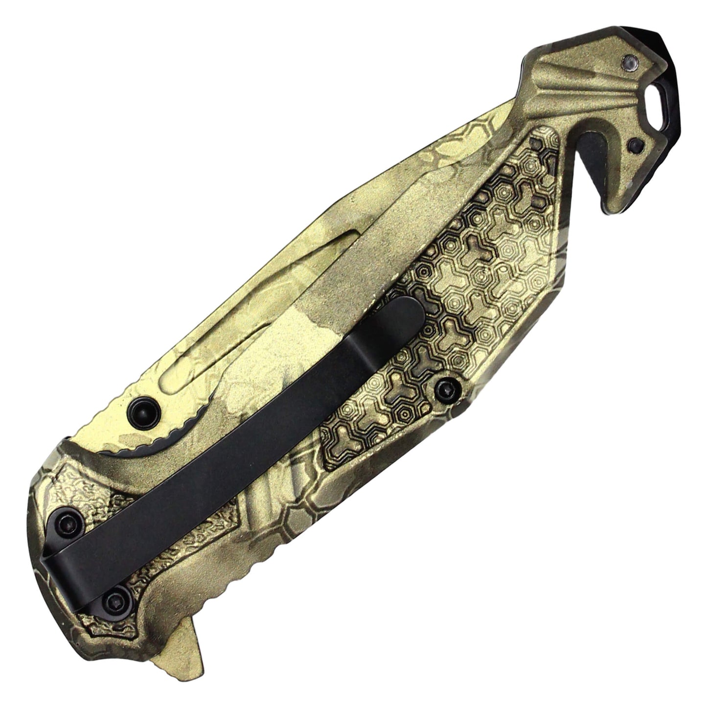 Wartech - 8" Desert Morpho Camo | Spring Assisted Pocket Knife
