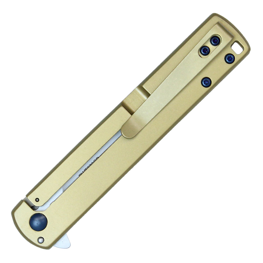 Wartech – 8" Gold | Spring Assisted Pocket Knife