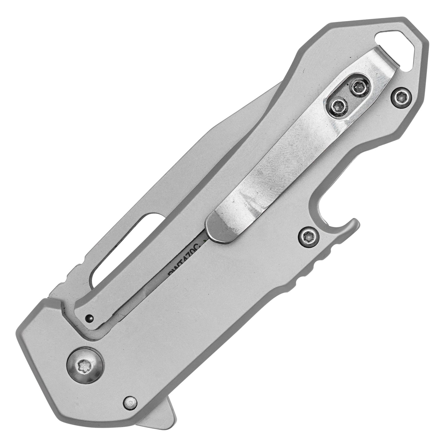 Wartech - 6.75” Gray Patriot | Spring Assisted Pocket Knife
