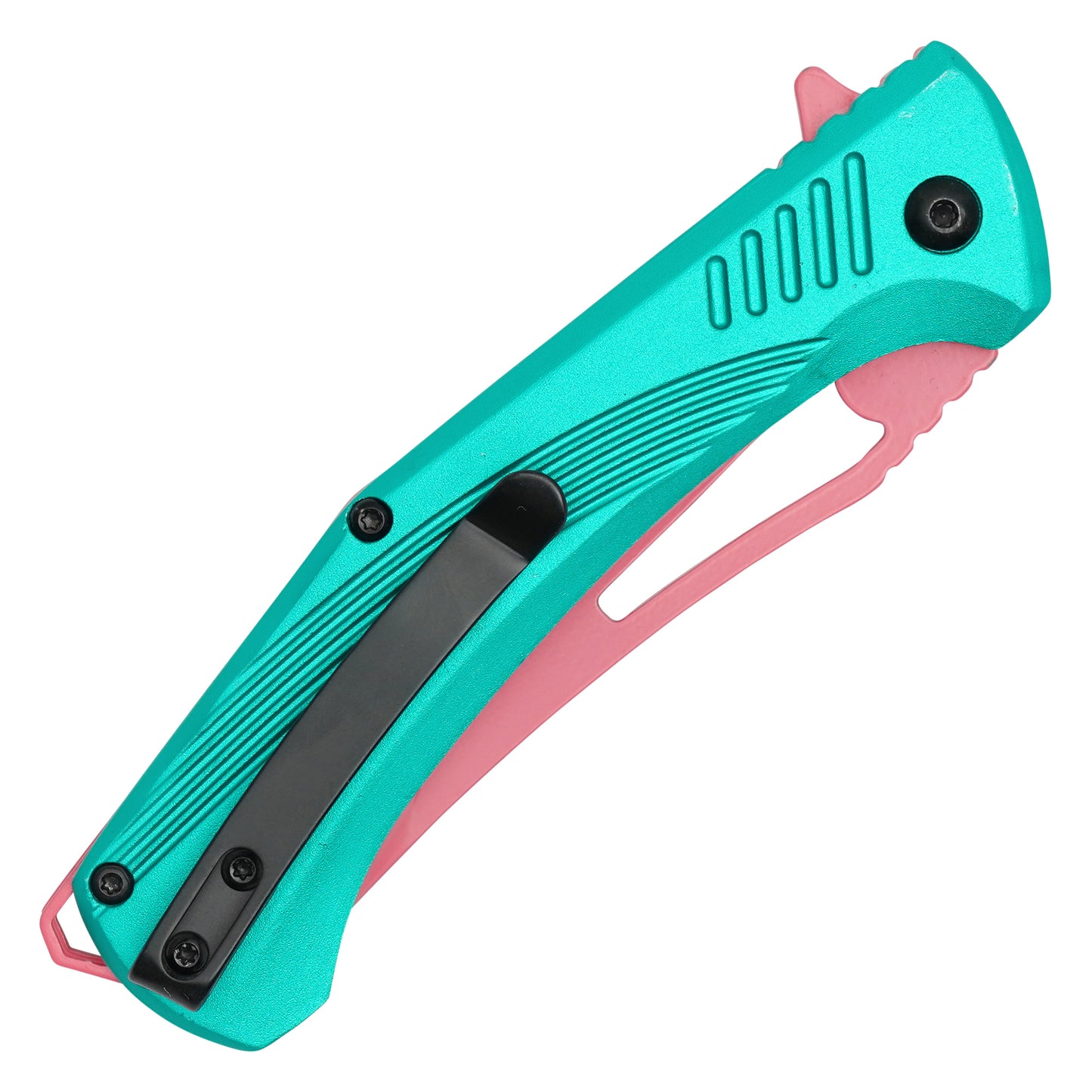 Wartech - 8.25" Blue Perforated Blade | Spring Assisted Pocket Knife