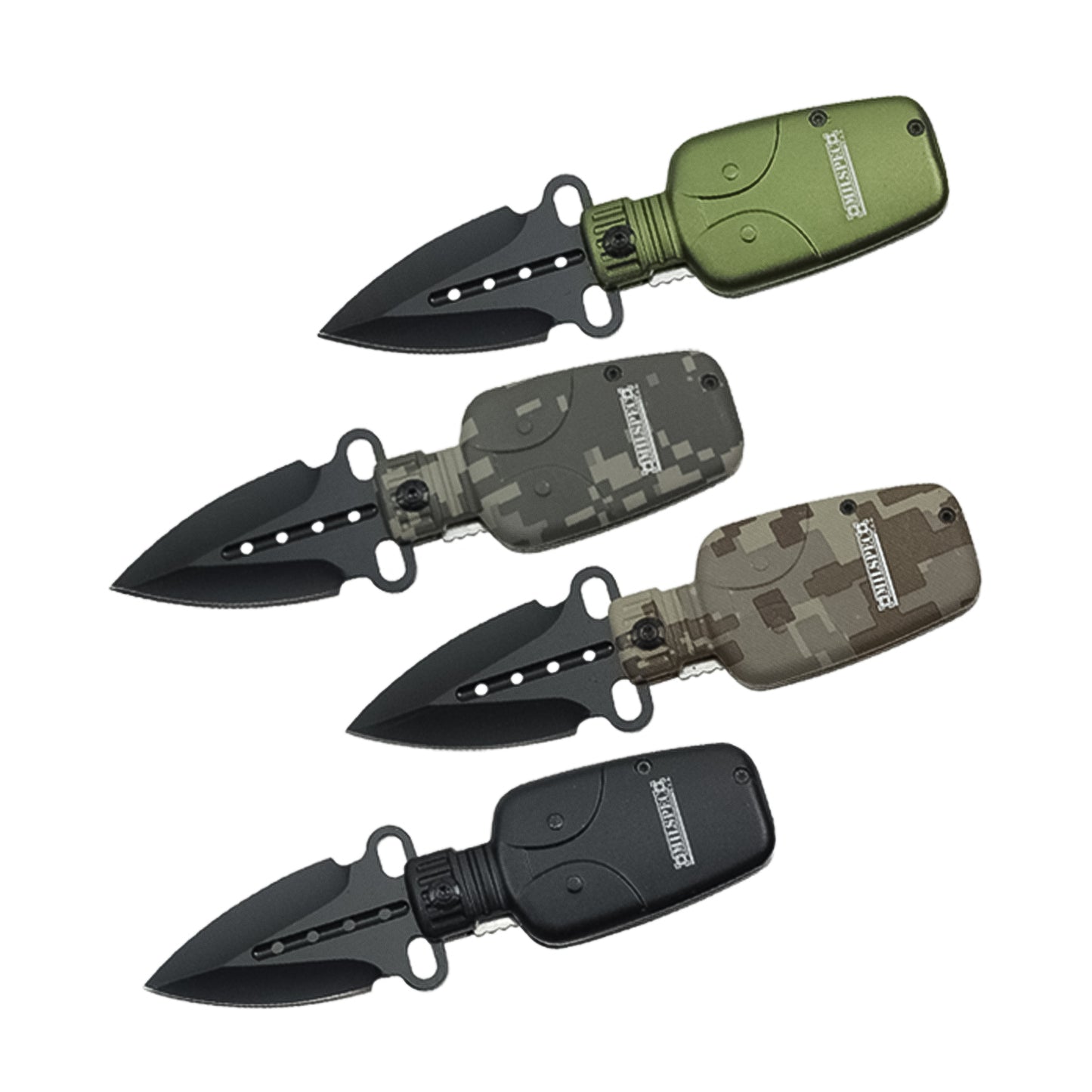Milspec - 4.5" Mini Water Canteen | Novelty Folding Knife 12 Pc. Set