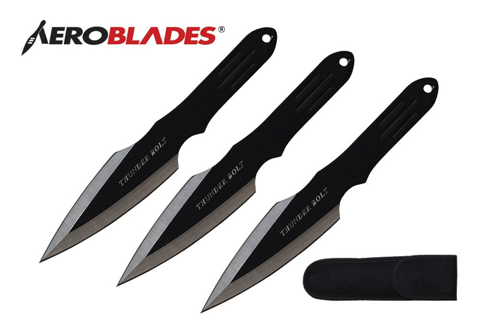 9-inch Length, 3pc. Stainless Steel Throwing Knive Set