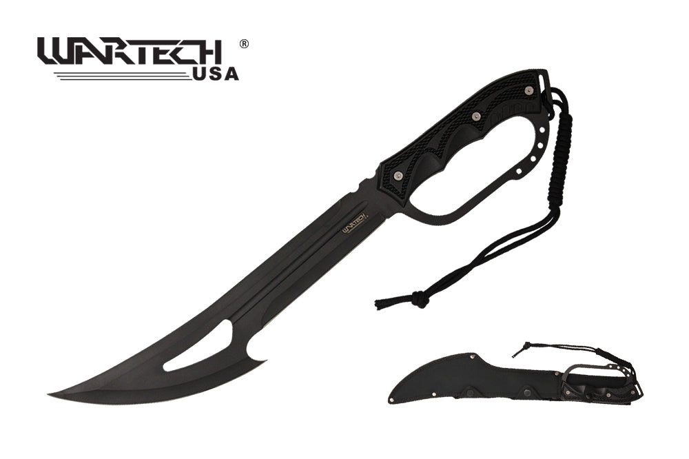 20.5-inch Equlizar Hunting Machete Black Knuckle Handle