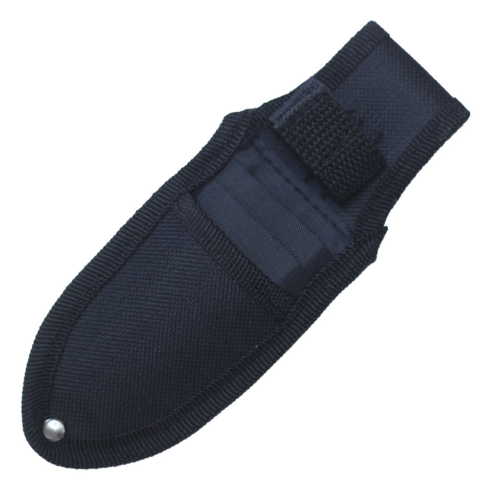 5.88" Black Skull Throwing Knife Set | 3-Piece Fixed Blade Set With Sheath