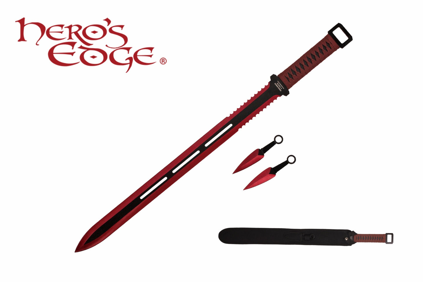 28-inch & 5-inch 440 Stainless 2 Tone Blade Sword w Sheath