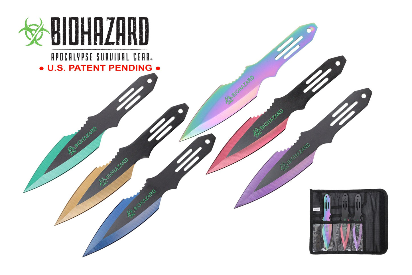 6.5-inch 6pc Set Assorted Color Thrower