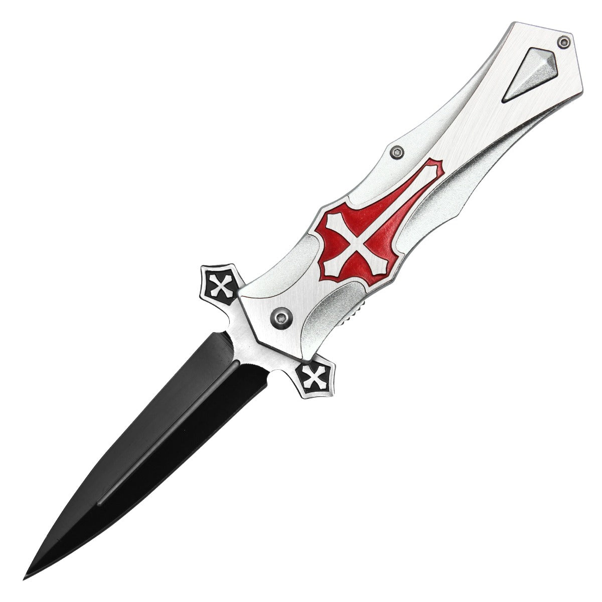 9" Chrome Cross | Pocket Dagger