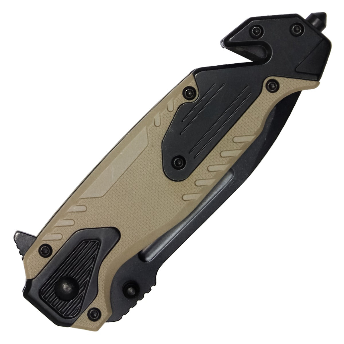 8.25" Milspec Tan Pocket Knife