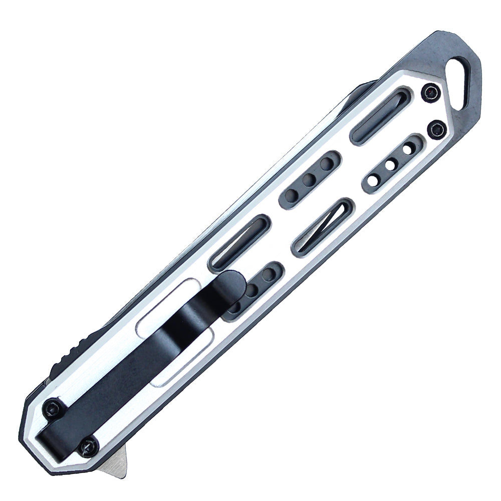 Wartech - 8.5" Chrome | Spring Assisted Pocket Knife