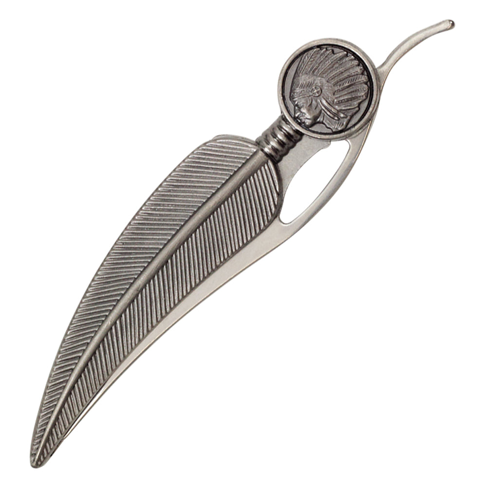 8" Feather Knife w/ Chief Emblem