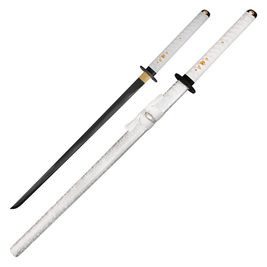 41" White Carbon Steel | Hand Forged Katana Display Sword