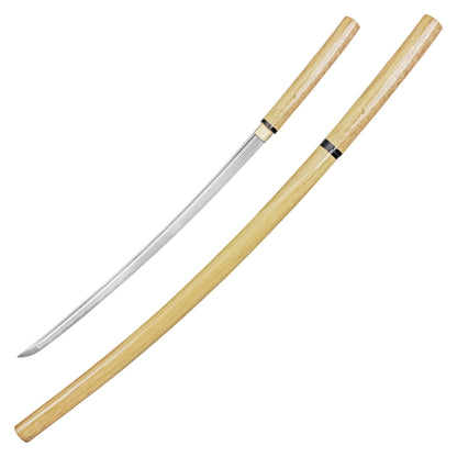 40" Natural Wood Shirasaya | Hand Forged Katana Display Sword