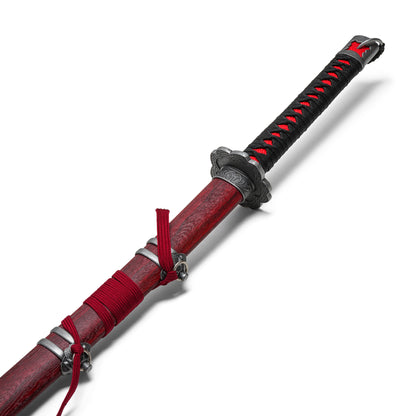 40" Red Blade Katana | Collectible Display Replica