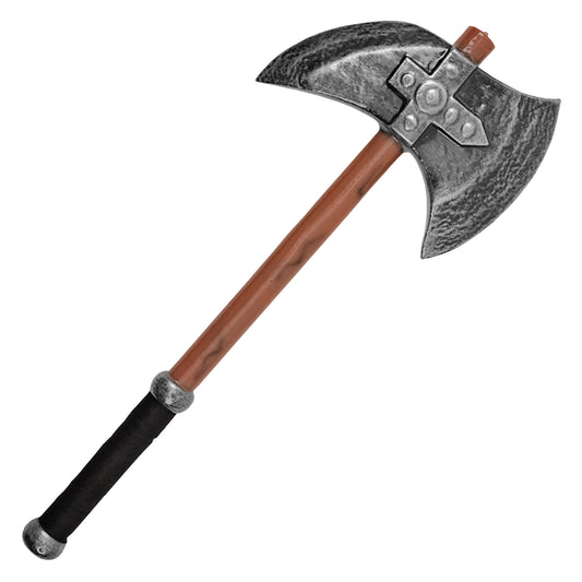 Heros Edge - 24" Silver Blade Axe Replica | Collectible Foam Axe