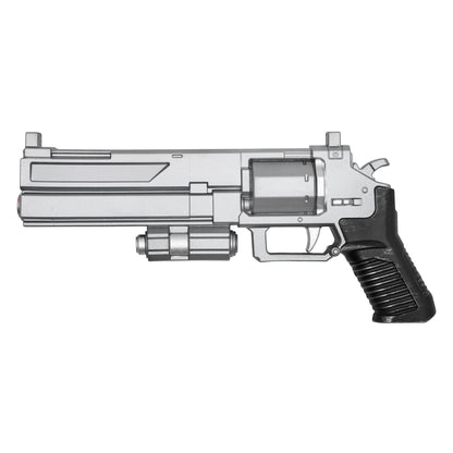 13.75" – Silver & Black Heavy Foam Revolver | Collectible Foam Replica Gun