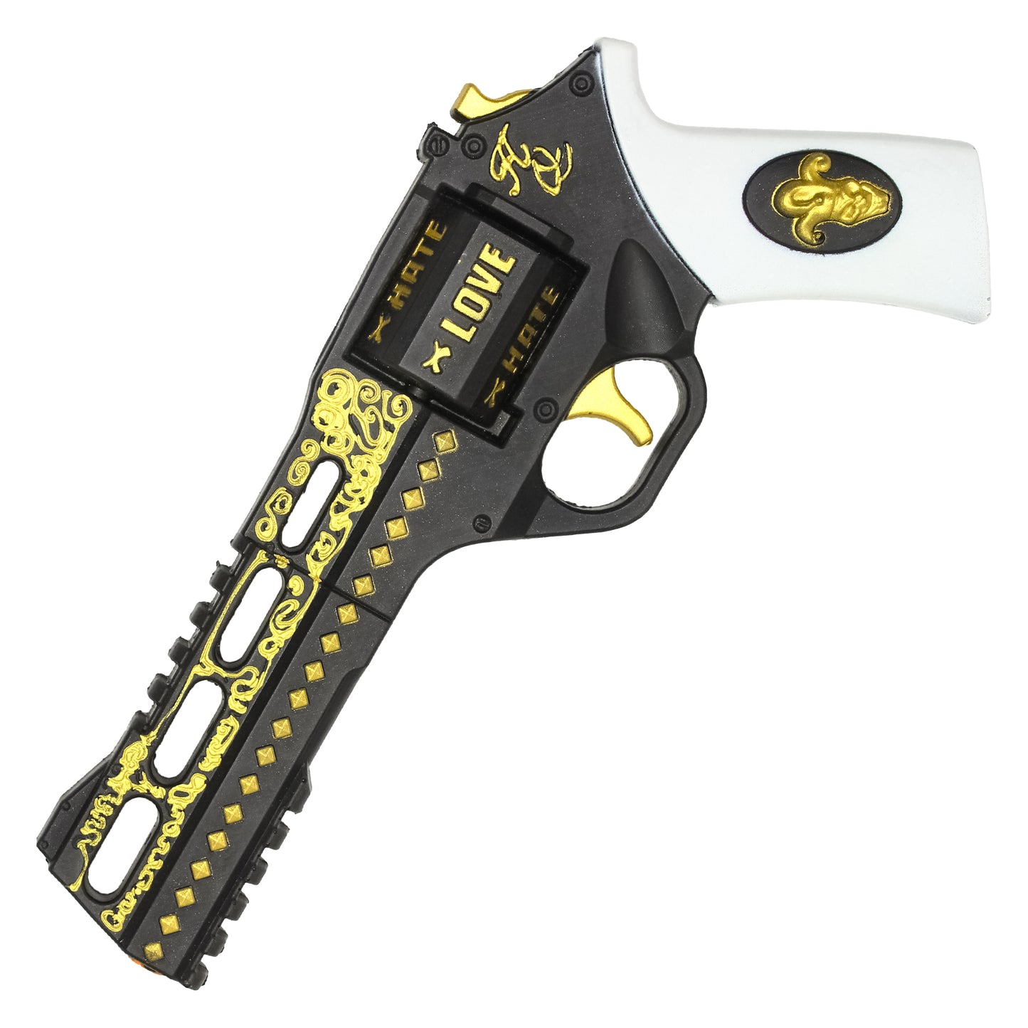 11" – White Grip Foam Pistol | Collectible Foam Replica Gun