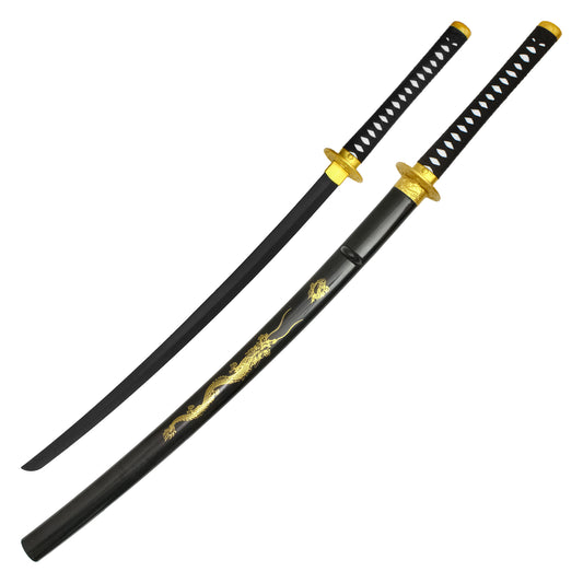 40" Black Dragon Katana | Collectible Foam Katana